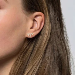 Outlet Gabriel & Co. 14K Yellow Gold Diamond Marquise Stud Earrings