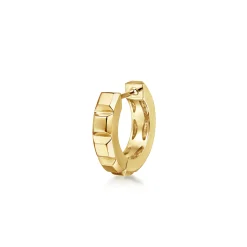 Online Gabriel & Co. 14K Yellow Gold Diamond Mens Angular Cuts Single Huggie Earring