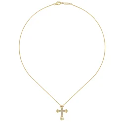 Outlet Gabriel & Co. 14K Yellow Gold Diamond Necklace