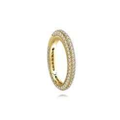 Outlet Gabriel & Co. 14K Yellow Gold Diamond Oval Lock