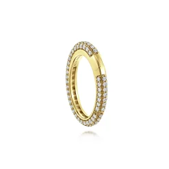 Outlet Gabriel & Co. 14K Yellow Gold Diamond Oval Lock