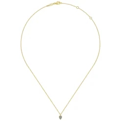 Clearance Gabriel & Co. 14K Yellow Gold Diamond Pendant Necklace