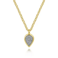 Clearance Gabriel & Co. 14K Yellow Gold Diamond Pendant Necklace