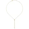 Discount Gabriel & Co. 14K Yellow Gold Diamond Pyramid Y Knot Necklace