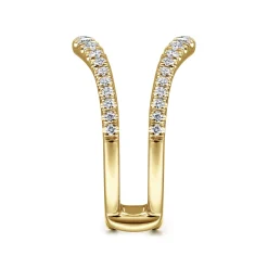 Hot Gabriel & Co. 14K Yellow Gold Diamond Ring Enhancer - 0.5 ct