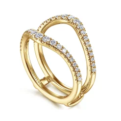 Hot Gabriel & Co. 14K Yellow Gold Diamond Ring Enhancer - 0.5 ct