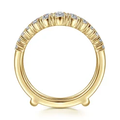 Best Gabriel & Co. 14K Yellow Gold Diamond Ring Enhancer - 1.01 ct