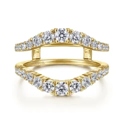 Best Gabriel & Co. 14K Yellow Gold Diamond Ring Enhancer - 1.01 ct