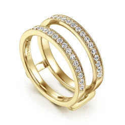 Sale Gabriel & Co. 14K Yellow Gold Diamond Ring Enhancer - 0.5 ct