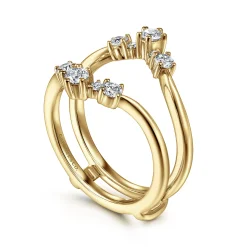 Discount Gabriel & Co. 14K Yellow Gold Diamond Ring Enhancer - 0.5 ct