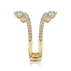 Clearance Gabriel & Co. 14K Yellow Gold Diamond Ring Enhancer - 1 ct