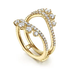 Clearance Gabriel & Co. 14K Yellow Gold Diamond Ring Enhancer - 1 ct