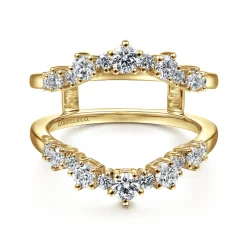 Hot Gabriel & Co. 14K Yellow Gold Diamond Ring Enhancer - 0.8 ct