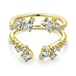 Hot Gabriel & Co. 14K Yellow Gold Diamond Ring Enhancer - 0.95 ct