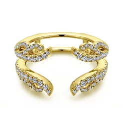 Discount Gabriel & Co. 14K Yellow Gold Diamond Ring Enhancer - 0.55 ct