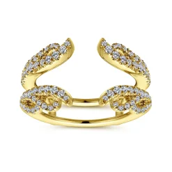 Discount Gabriel & Co. 14K Yellow Gold Diamond Ring Enhancer - 0.55 ct