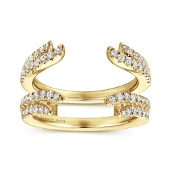 Hot Gabriel & Co. 14K Yellow Gold Diamond Ring Enhancer - 0.5 ct