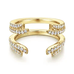 Hot Gabriel & Co. 14K Yellow Gold Diamond Ring Enhancer - 0.5 ct
