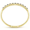 Outlet Gabriel & Co. 14K Yellow Gold Diamond Sapphire Bangle