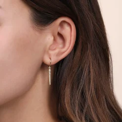 Sale Gabriel & Co. 14K Yellow Gold Diamond Spike Drop Earrings
