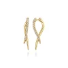 Discount Gabriel & Co. 14K Yellow Gold Diamond Spike Drop Earrings