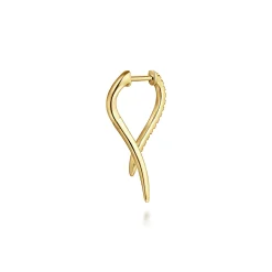 Discount Gabriel & Co. 14K Yellow Gold Diamond Spike Drop Earrings