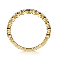 Clearance Gabriel & Co. 14K Yellow Gold Diamond Stackable Ring 0.2ct