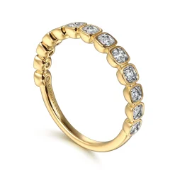Clearance Gabriel & Co. 14K Yellow Gold Diamond Stackable Ring 0.2ct
