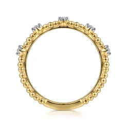 Best Gabriel & Co. 14K Yellow Gold Diamond Stackable Ring-Bujukan
