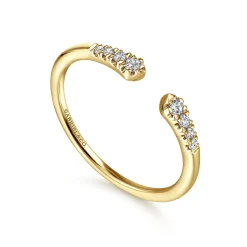 Gabriel & Co. 14K Yellow Gold Diamond Stackable Ring 0.1ct