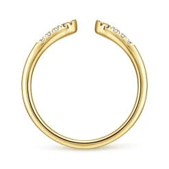 Gabriel & Co. 14K Yellow Gold Diamond Stackable Ring 0.1ct