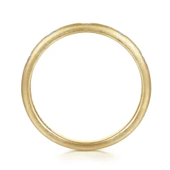 Outlet Gabriel & Co. 14K Yellow Gold Diamond Stackable Ring 0.04ct
