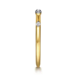 Online Gabriel & Co. 14K Yellow Gold Diamond Stackable Ring