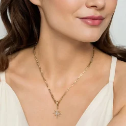 Best Gabriel & Co. 14K Yellow Gold Diamond Star Charm With Detachable Bail