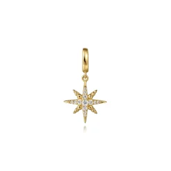 Best Gabriel & Co. 14K Yellow Gold Diamond Star Charm With Detachable Bail