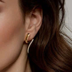 Outlet Gabriel & Co. 14K Yellow Gold Diamond Stud Drop Earrings