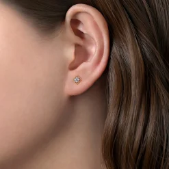 Best Gabriel & Co. 14K Yellow Gold Diamond Stud Earrings