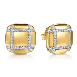 Discount Gabriel & Co. 18K Yellow Gold Diamond Stud Earrings