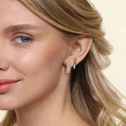 Discount Gabriel & Co. 14K Yellow Gold Diamond Stuggies Earrings