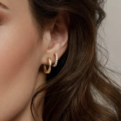 Hot Gabriel & Co. 14K Yellow Gold Diamond Stuggies Earrings