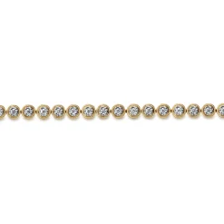 Hot Gabriel & Co. 14K Yellow Gold Diamond Tennis Bracelet