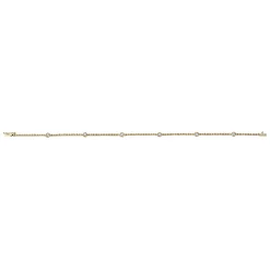 Hot Gabriel & Co. 14K Yellow Gold Diamond Tennis Bracelet with Bezel Set Diamond Stations