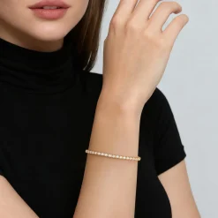 Gabriel & Co. 14K Yellow Gold Diamond Tennis Bracelet