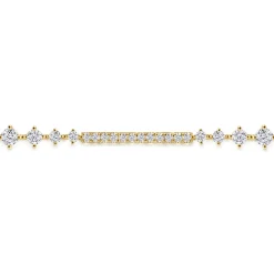 Best Gabriel & Co. 14K Yellow Gold Diamond Tennis Bracelet