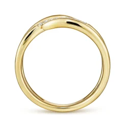 Online Gabriel & Co. 14K Yellow Gold Diamond Wrap Ring