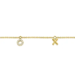 Gabriel & Co. 14K Yellow Gold Diamond XOXO Bracelet