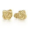 Best Gabriel & Co. 14K Yellow Gold Double Love Knot Cufflinks