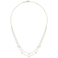 Best Gabriel & Co. 14K Yellow Gold Drops Necklace