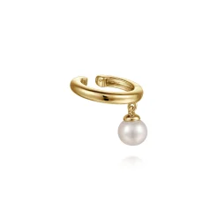 Sale Gabriel & Co. 14K Yellow Gold Ear Cuff with 5mm Hanging Pearl