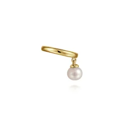 Sale Gabriel & Co. 14K Yellow Gold Ear Cuff with 5mm Hanging Pearl